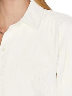 Frame Pleated Leather Lounge Shirt -Frame Sales Store unnamed file 214