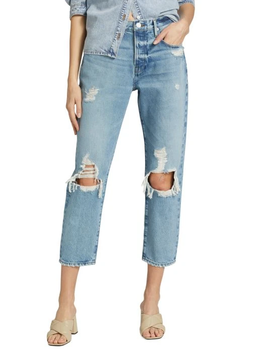 Frame Le Original Distressed Straight-Fit Jeans 5 Frame Le Original Distressed Straight-Fit Jeans - Image 3