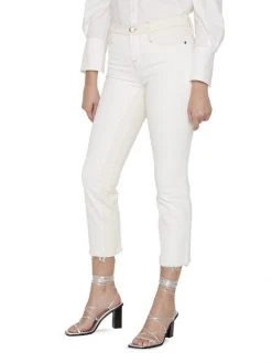 Frame Le High Spring Mix Raw Hem Stretch Straight-Leg Jeans 12 Frame Le High Spring Mix Raw Hem Stretch Straight-Leg Jeans -Frame Sales Store unnamed file 2166