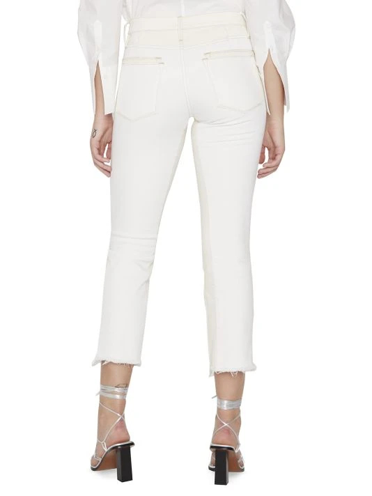 Frame Le High Spring Mix Raw Hem Stretch Straight-Leg Jeans 7 Frame Le High Spring Mix Raw Hem Stretch Straight-Leg Jeans - Image 5