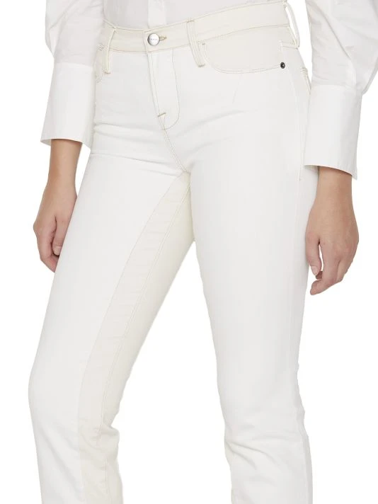 Frame Le High Spring Mix Raw Hem Stretch Straight-Leg Jeans 8 Frame Le High Spring Mix Raw Hem Stretch Straight-Leg Jeans - Image 6