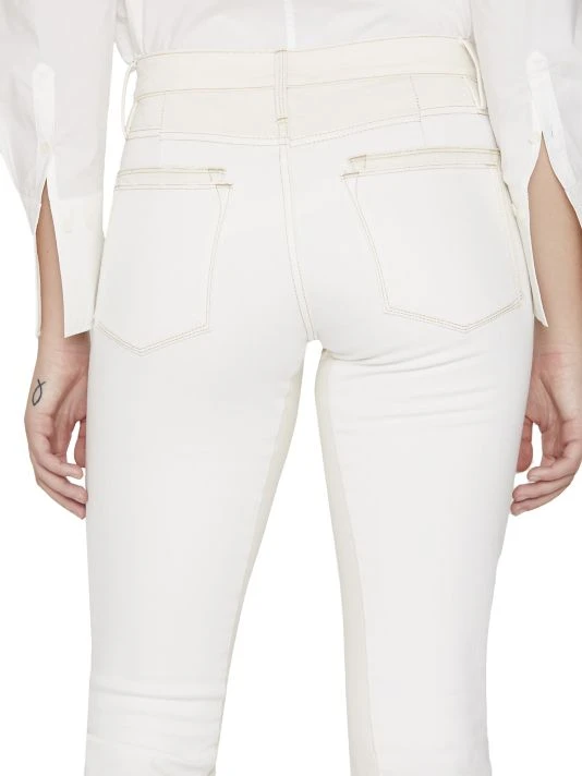 Frame Le High Spring Mix Raw Hem Stretch Straight-Leg Jeans 9 Frame Le High Spring Mix Raw Hem Stretch Straight-Leg Jeans - Image 7