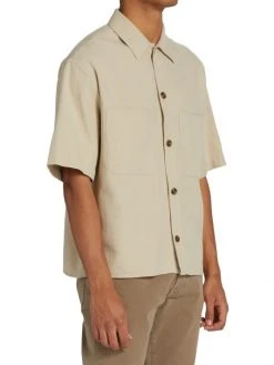 Frame Short-Sleeve Button-Up Shirt For Men -Frame Sales Store unnamed file 2192