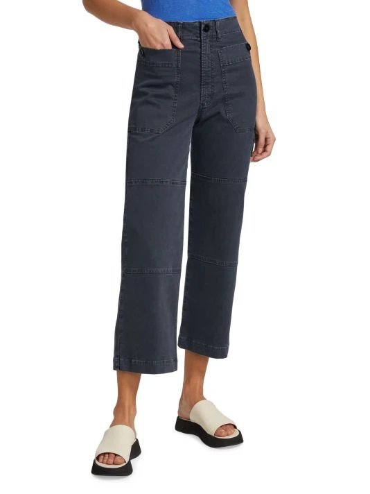 Frame Stretch Flared Leg Utility Jeans 4 Frame Stretch Flared Leg Utility Jeans - Image 2