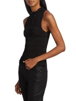 Frame Smocked Knit Halter Top -Frame Sales Store unnamed file 221