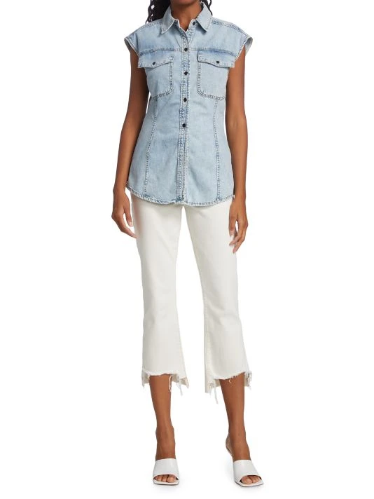 Frame Arie Denim Button-Front Top 4 Frame Arie Denim Button-Front Top - Image 2