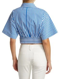 Frame Striped Cropped Shirt -Frame Sales Store unnamed file 2262
