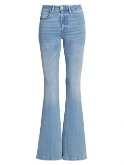 Frame Le One High-Rise Stretch Flare Jeans