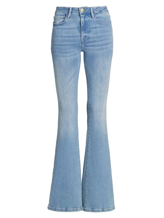 Frame Le One High-Rise Stretch Flare Jeans 3 Frame Le One High-Rise Stretch Flare Jeans