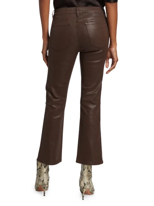 Frame Le Crop Mini Boot Mid-Rise Coated Flare Jeans 7 Frame Le Crop Mini Boot Mid-Rise Coated Flare Jeans - Image 5