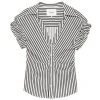 Frame Stripe Rolled-Sleeve Button-Down Top 1 Frame Stripe Rolled-Sleeve Button-Down Top -Frame Sales Store unnamed file 2293