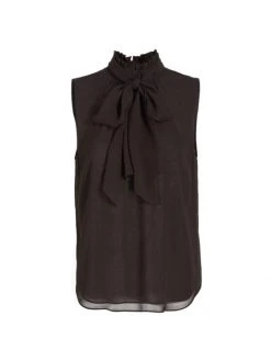 Frame Silk Bow Blouse