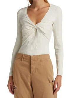 Frame Wrap-Front Sweater -Frame Sales Store unnamed file 2332