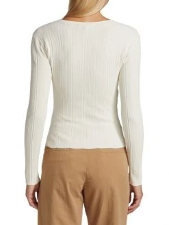 Frame Wrap-Front Sweater -Frame Sales Store unnamed file 2334