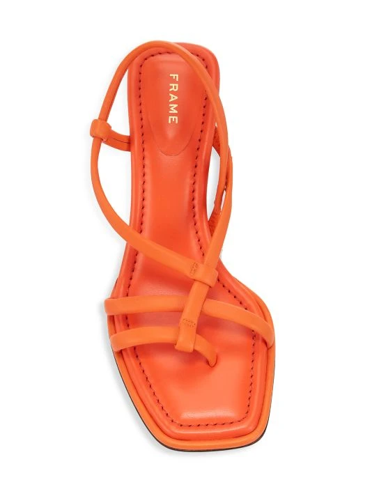 Frame Le Addison Leather Wrap Sandals Noir 7 Frame Le Addison Leather Wrap Sandals Noir - Image 5