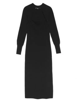 Frame Chest Cut-Out Sweater Dress