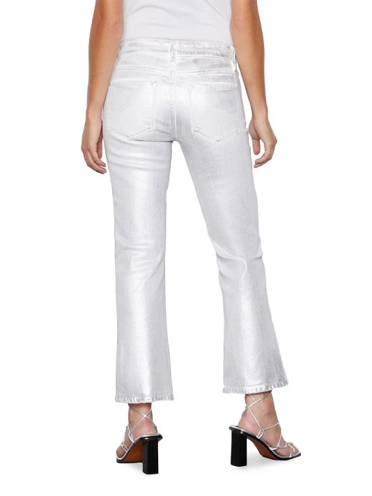 Frame Le Crop Metallic Stretch Mini Boot-Cut Crop Jeans 7 Frame Le Crop Metallic Stretch Mini Boot-Cut Crop Jeans - Image 5