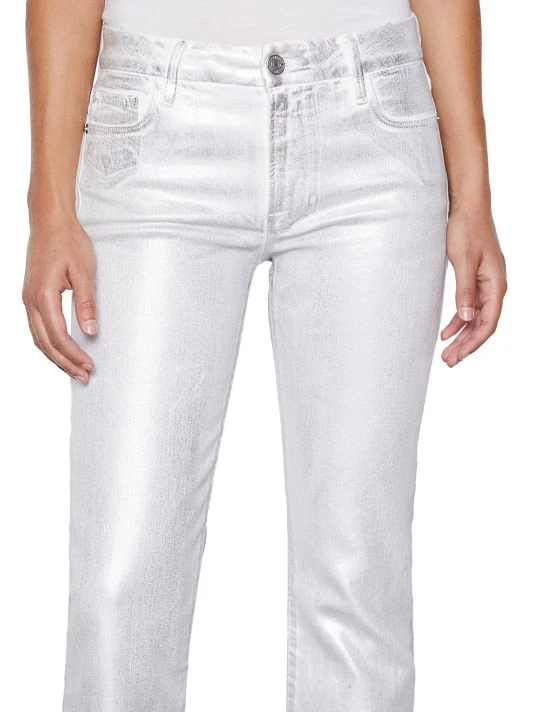Frame Le Crop Metallic Stretch Mini Boot-Cut Crop Jeans 8 Frame Le Crop Metallic Stretch Mini Boot-Cut Crop Jeans - Image 6