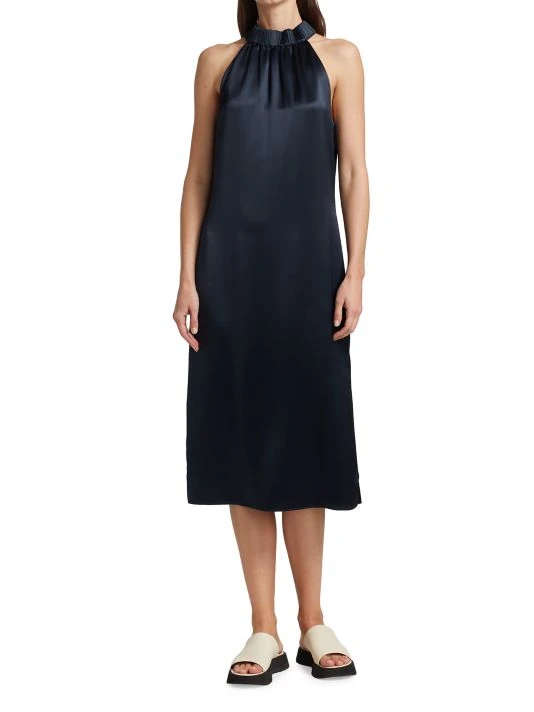 Frame Satin Halter Dress 5 Frame Satin Halter Dress - Image 3