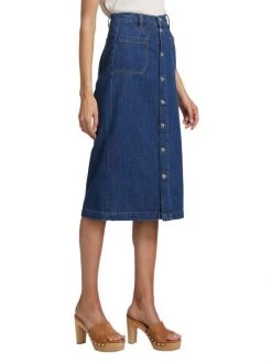 Frame Le Bardot Denim Midi Skirt -Frame Sales Store unnamed file 242