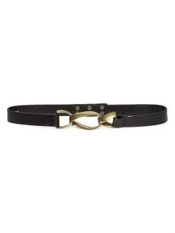 Frame Triple-Twist Leather Belt