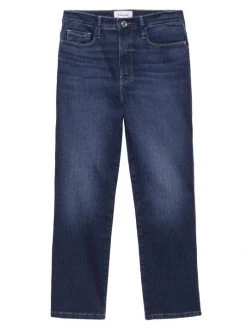 Frame Le Sylvie Mid-Rise Stretch Straight-Leg Crop Jeans