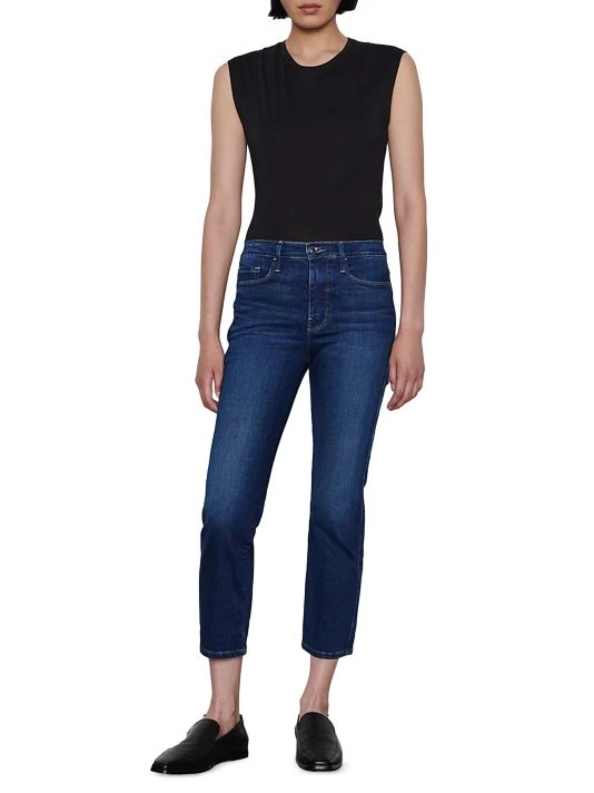 Frame Le Sylvie Mid-Rise Stretch Straight-Leg Crop Jeans 4 Frame Le Sylvie Mid-Rise Stretch Straight-Leg Crop Jeans - Image 2
