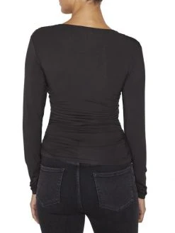 Frame Twisted V-Neck Top -Frame Sales Store unnamed file 2470