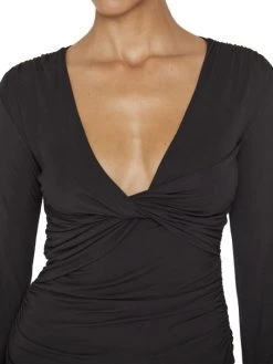 Frame Twisted V-Neck Top -Frame Sales Store unnamed file 2471