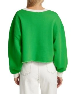 Frame Colorblocked Cropped Sweatshirt -Frame Sales Store unnamed file 250