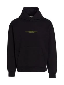 Frame Cotton Logo Hoodie For Men Noir