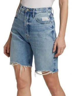 Frame High-Rise Denim Bermuda Shorts -Frame Sales Store unnamed file 2625