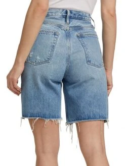 Frame High-Rise Denim Bermuda Shorts -Frame Sales Store unnamed file 2626
