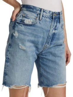 Frame High-Rise Denim Bermuda Shorts -Frame Sales Store unnamed file 2627