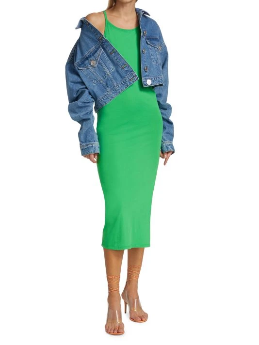 Frame Pima Cotton Tank Midi-Dress 4 Frame Pima Cotton Tank Midi-Dress - Image 2