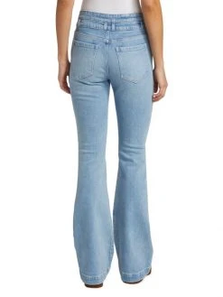 Frame Double-Button Mid-Rise Flared Jeans -Frame Sales Store unnamed file 2688
