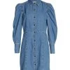Frame Denim Puff-Sleeve Dress 2 Frame Denim Puff-Sleeve Dress -Frame Sales Store unnamed file 2755