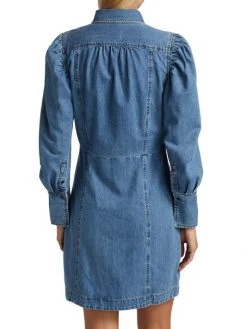 Frame Denim Puff-Sleeve Dress -Frame Sales Store unnamed file 2759