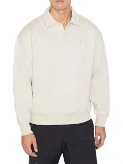Frame Fleece Polo Sweatshirt For Men