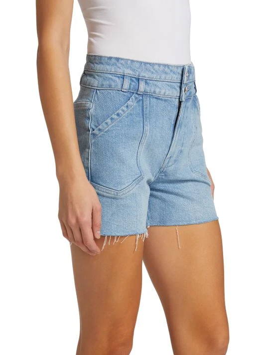 Frame Double-Button Denim Shorts 6 Frame Double-Button Denim Shorts - Image 4