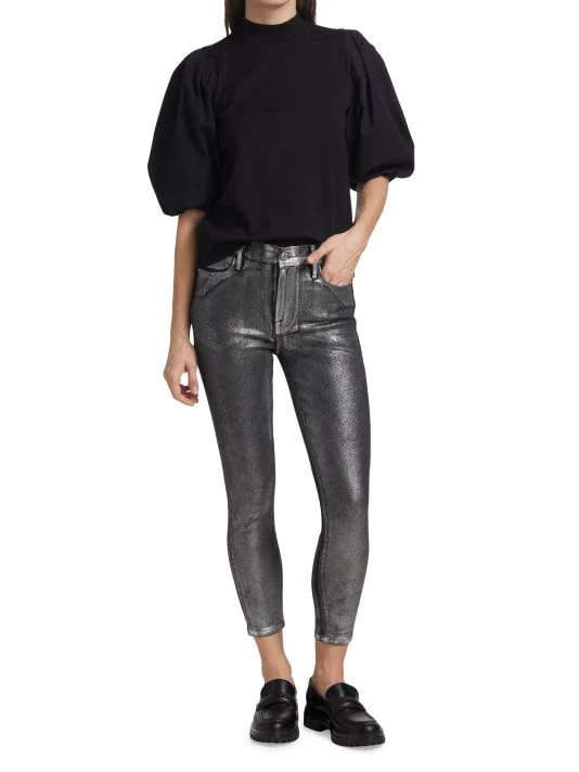 Frame Le High Coated Skinny Crop Jeans 4 Frame Le High Coated Skinny Crop Jeans - Image 2