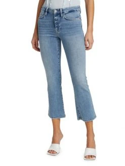 Frame Le Crop Mini Boot Mid-Rise Boot-Cut Jeans -Frame Sales Store unnamed file 2825