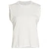 Frame Rolled-Trim Muscle T-Shirt Vintage Blanc