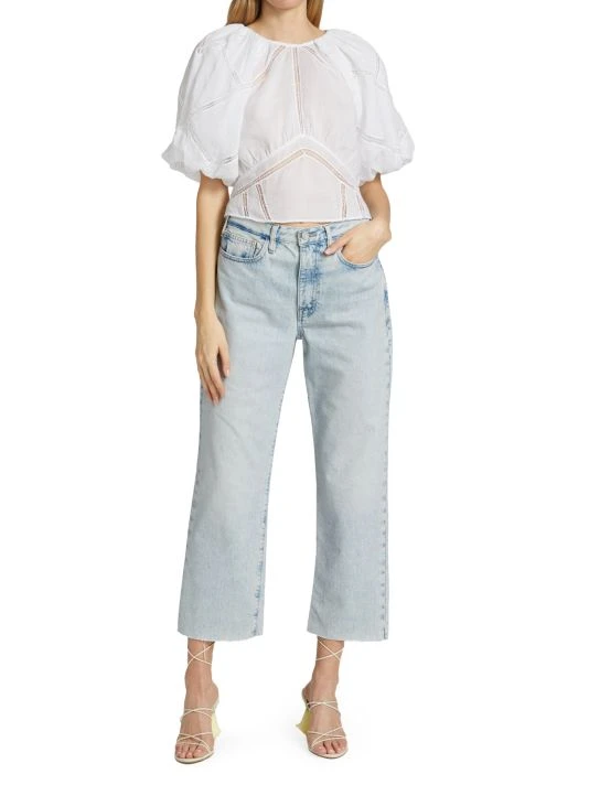 Frame Le Jane High-Rise Crop Wide-Leg Jeans 4 Frame Le Jane High-Rise Crop Wide-Leg Jeans - Image 2