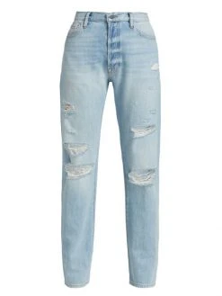 Frame Le Slouch High-Rise Ripped Jeans