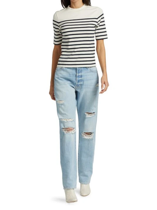 Frame Le Slouch High-Rise Ripped Jeans 4 Frame Le Slouch High-Rise Ripped Jeans - Image 2