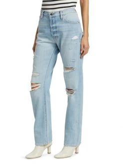 Frame Le Slouch High-Rise Ripped Jeans 12 Frame Le Slouch High-Rise Ripped Jeans -Frame Sales Store unnamed file 2964