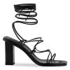Frame Le Doheny Ankle-Wrap Leather Sandals Garnet -Frame Sales Store unnamed file 2968