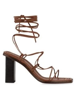 Frame Le Doheny Ankle-Wrap Leather Sandals Garnet -Frame Sales Store unnamed file 2973