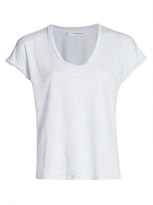 Frame Easy Scoopneck T-Shirt Cloud Blue -Frame Sales Store unnamed file 2987